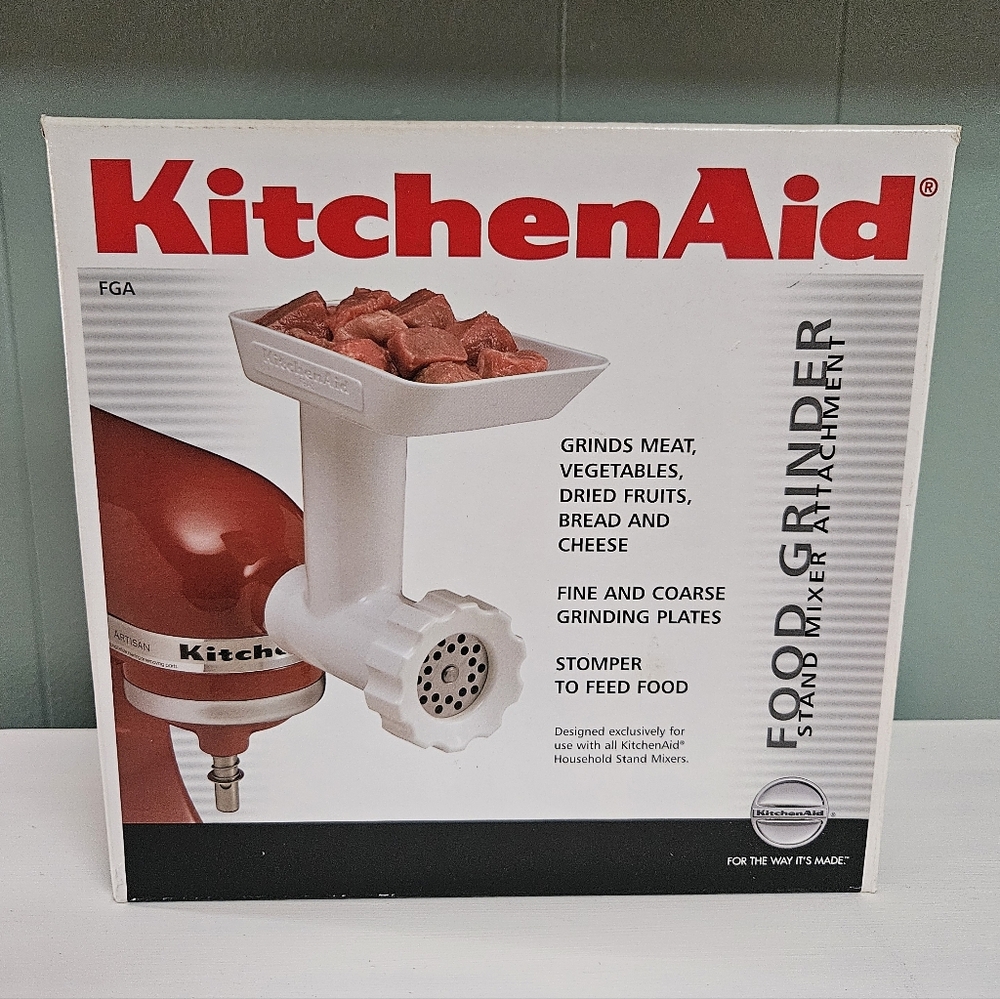 KitchenAid Meat Food Grinder Stand Mixer Attachment White